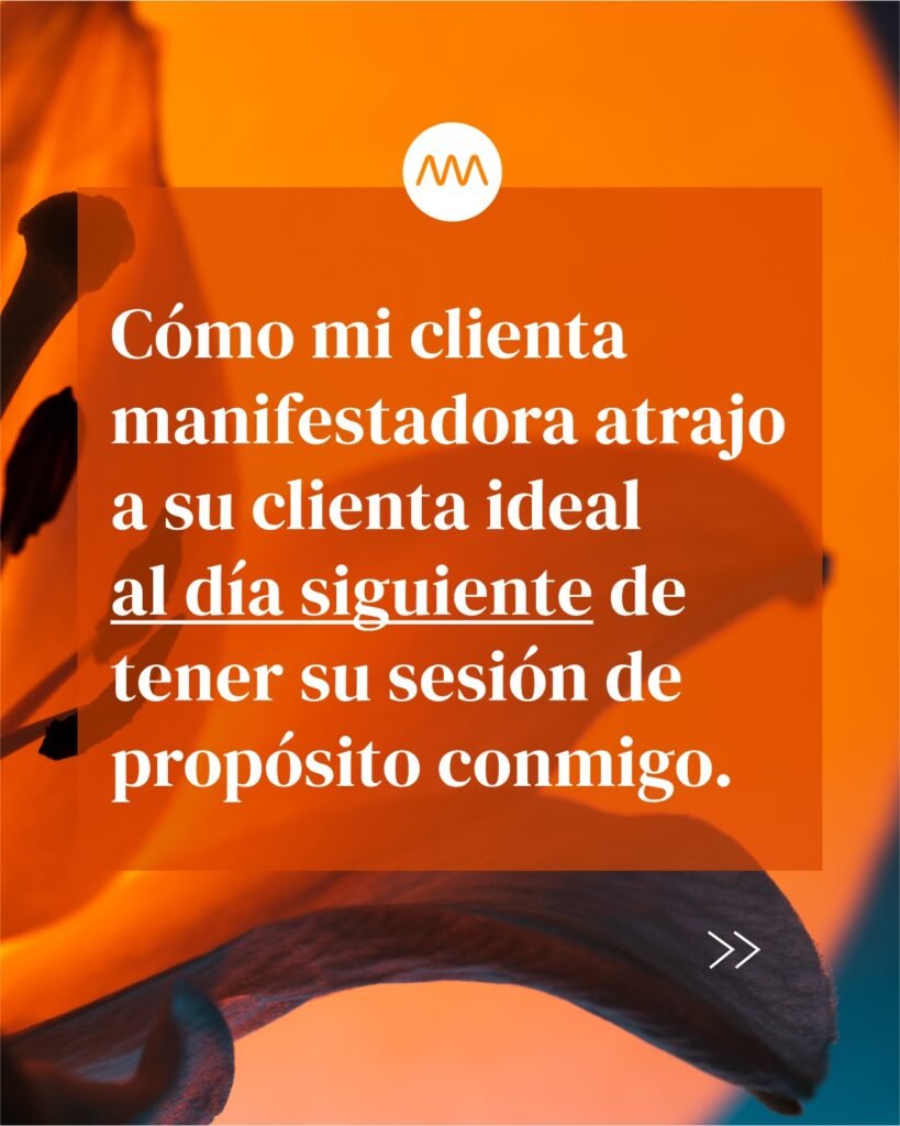 Como manifestadora atrajo a su cliente ideal