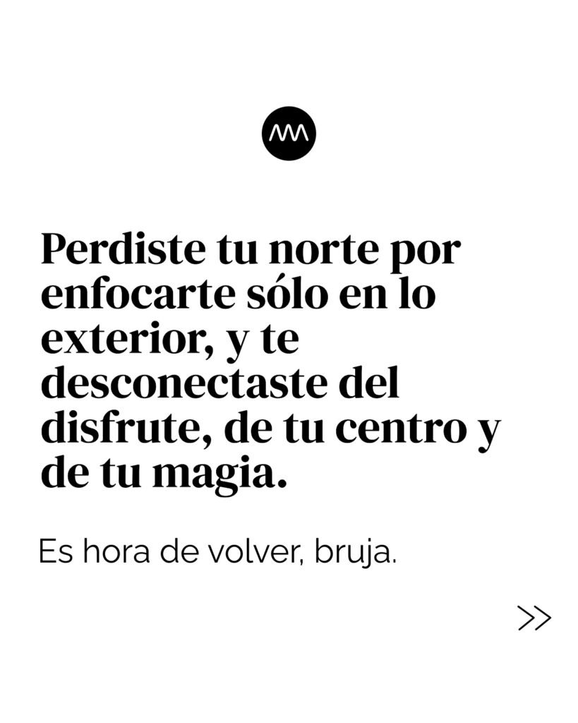 En hora de volver, bruja