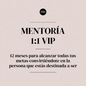 Mentoría privada VIP