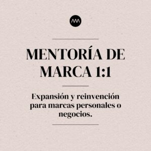 Mentoría de marca 1:1